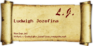 Ludwigh Jozefina névjegykártya